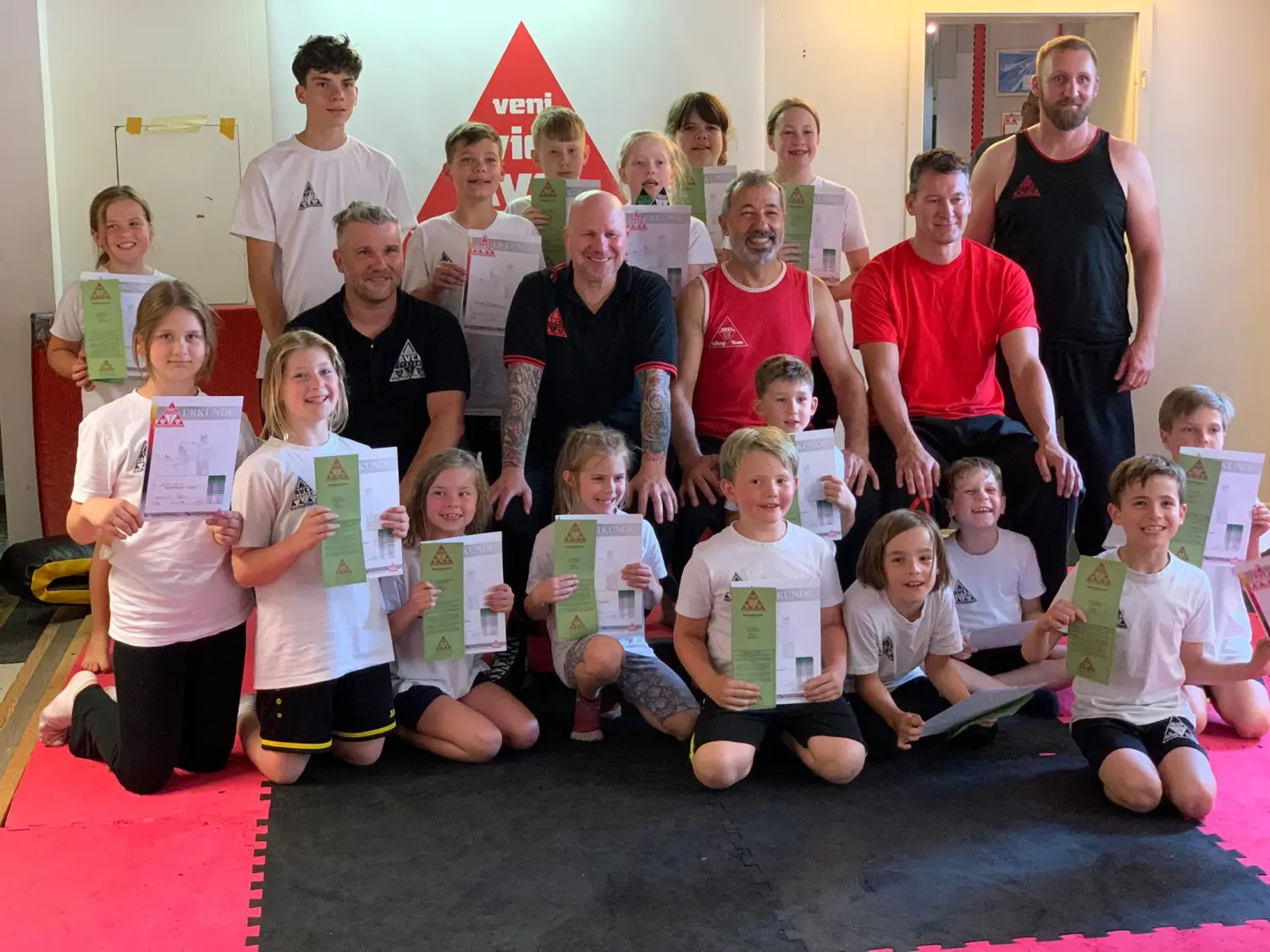 Kampfsportschule Moers - Kindertraining im Trainingsraum