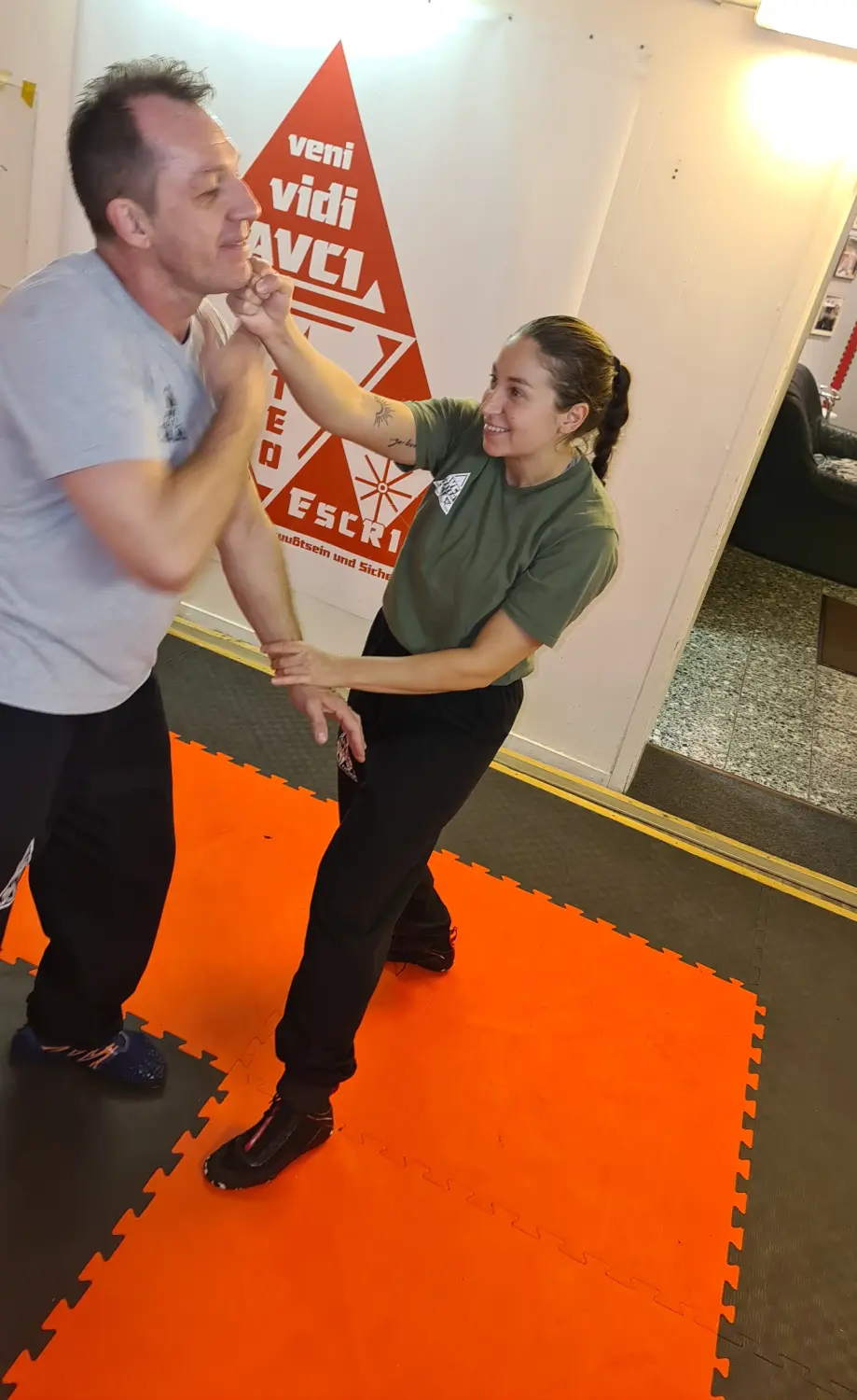 Kampfsportschule Moers - Training im Trainingsraum