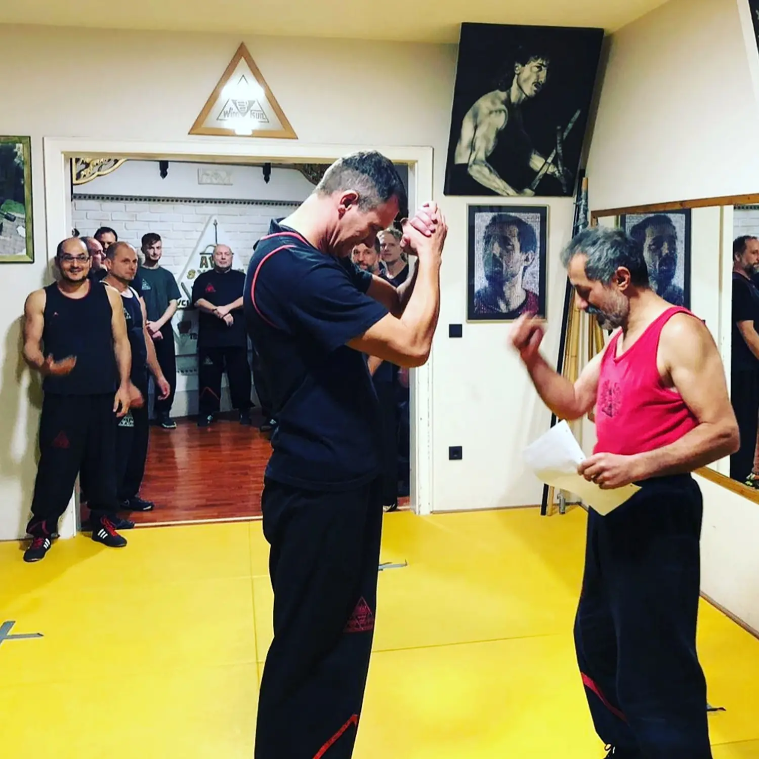 Kampfsportschule Moers - Training im Trainingsraum