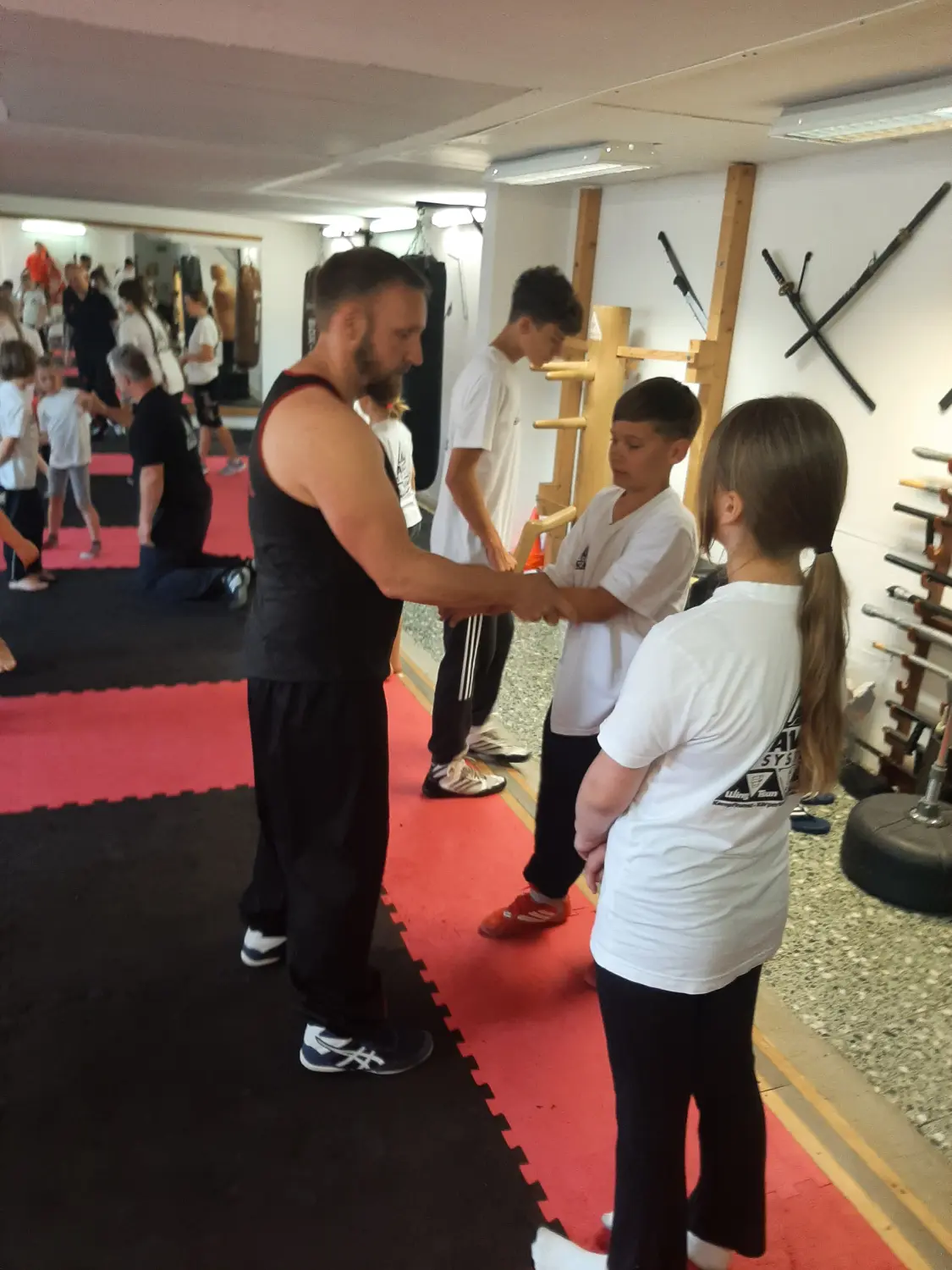 Kampfsportschule Moers - Kindertraining im Trainingsraum